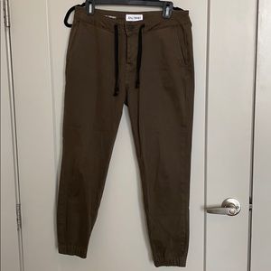 DL1961 Gwen Jogger Knit Denim in Olive Green sz 27